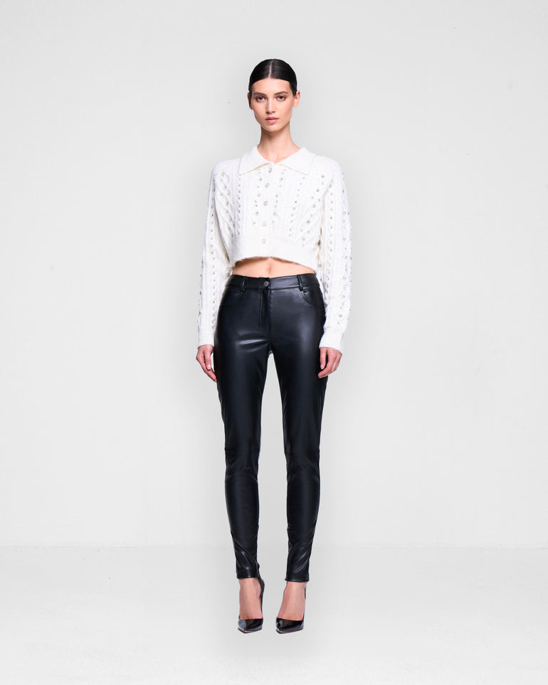 Silvian Heach Pantaloni in ecopelle Affare Del Giorno