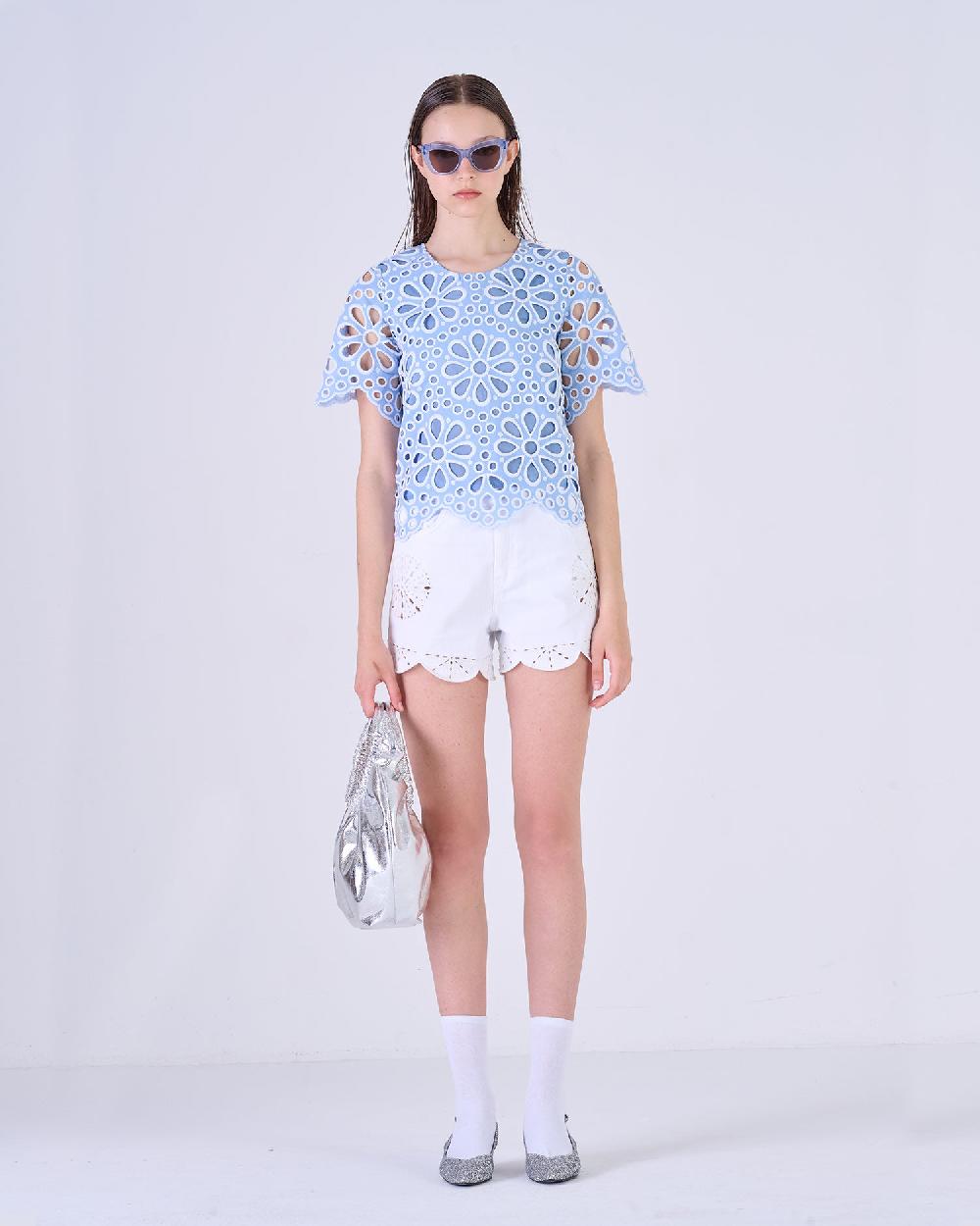 Silvian Heach Blusa traforata a fiori Offerte