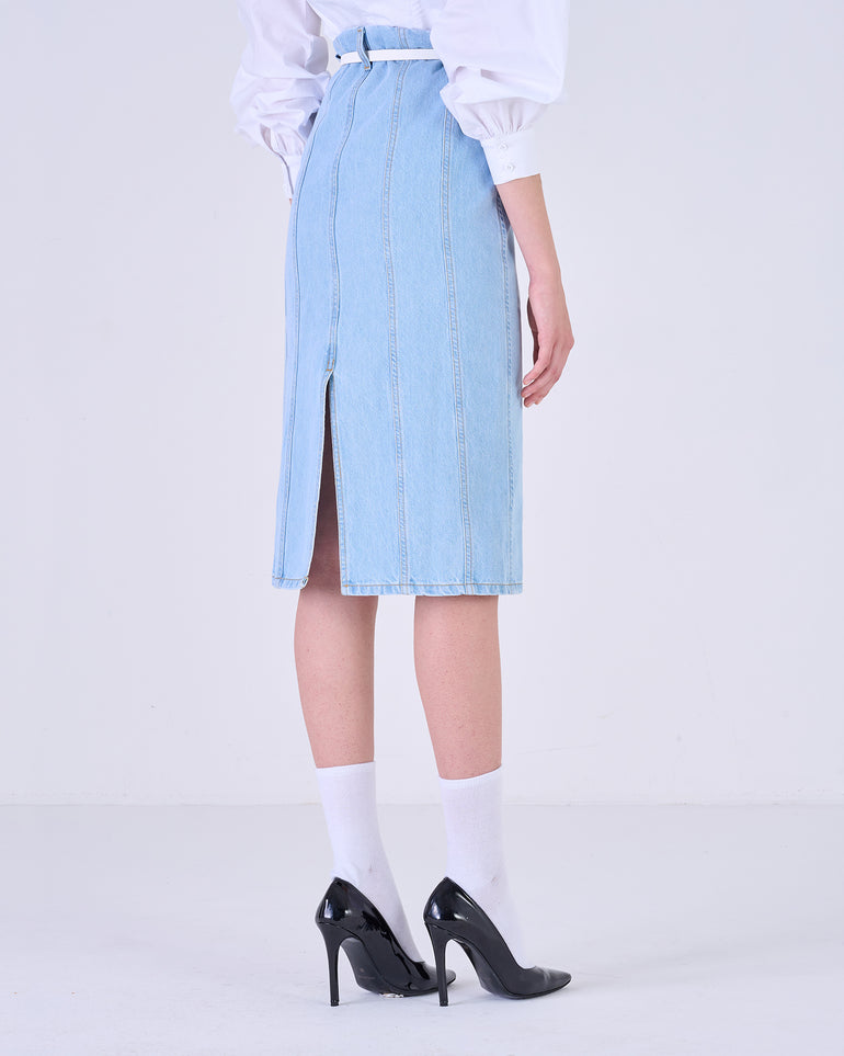 Silvian Heach Longuette in denim In Saldo