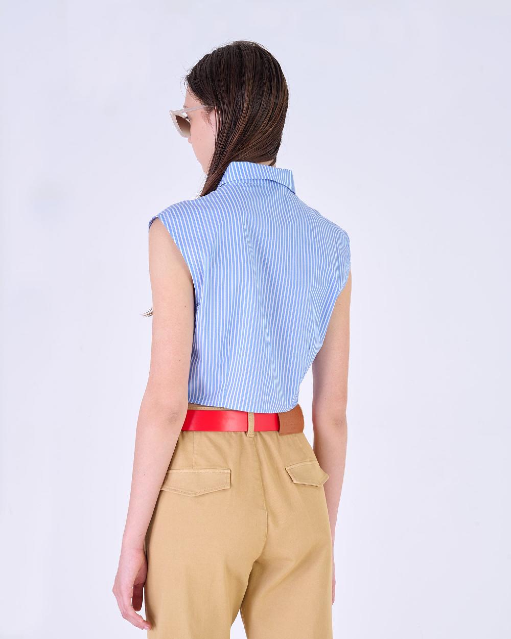 Silvian Heach Camicia smanicata a righe 2025
