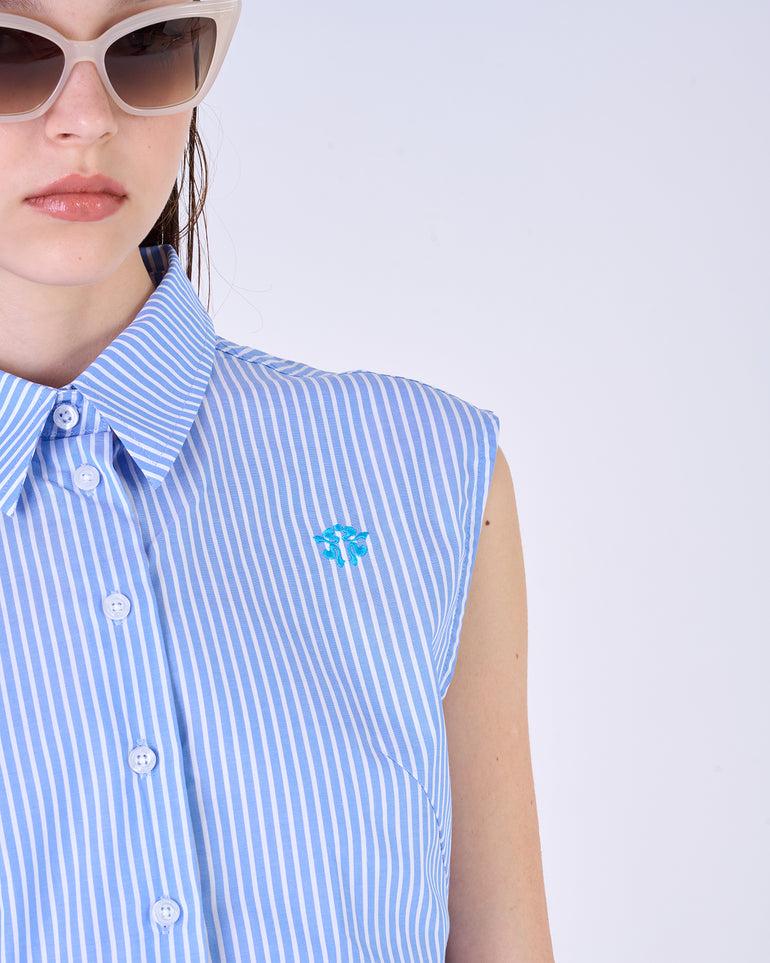 Silvian Heach Camicia smanicata a righe 2025
