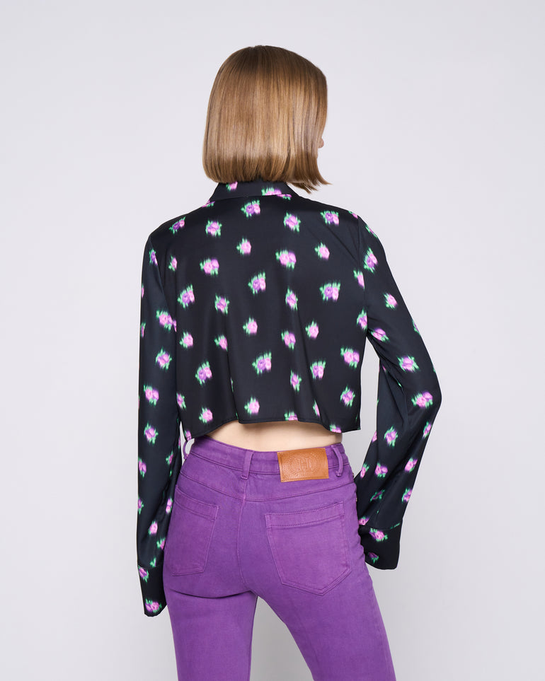Silvian Heach Camicia crop a fantasia Consegna Veloce