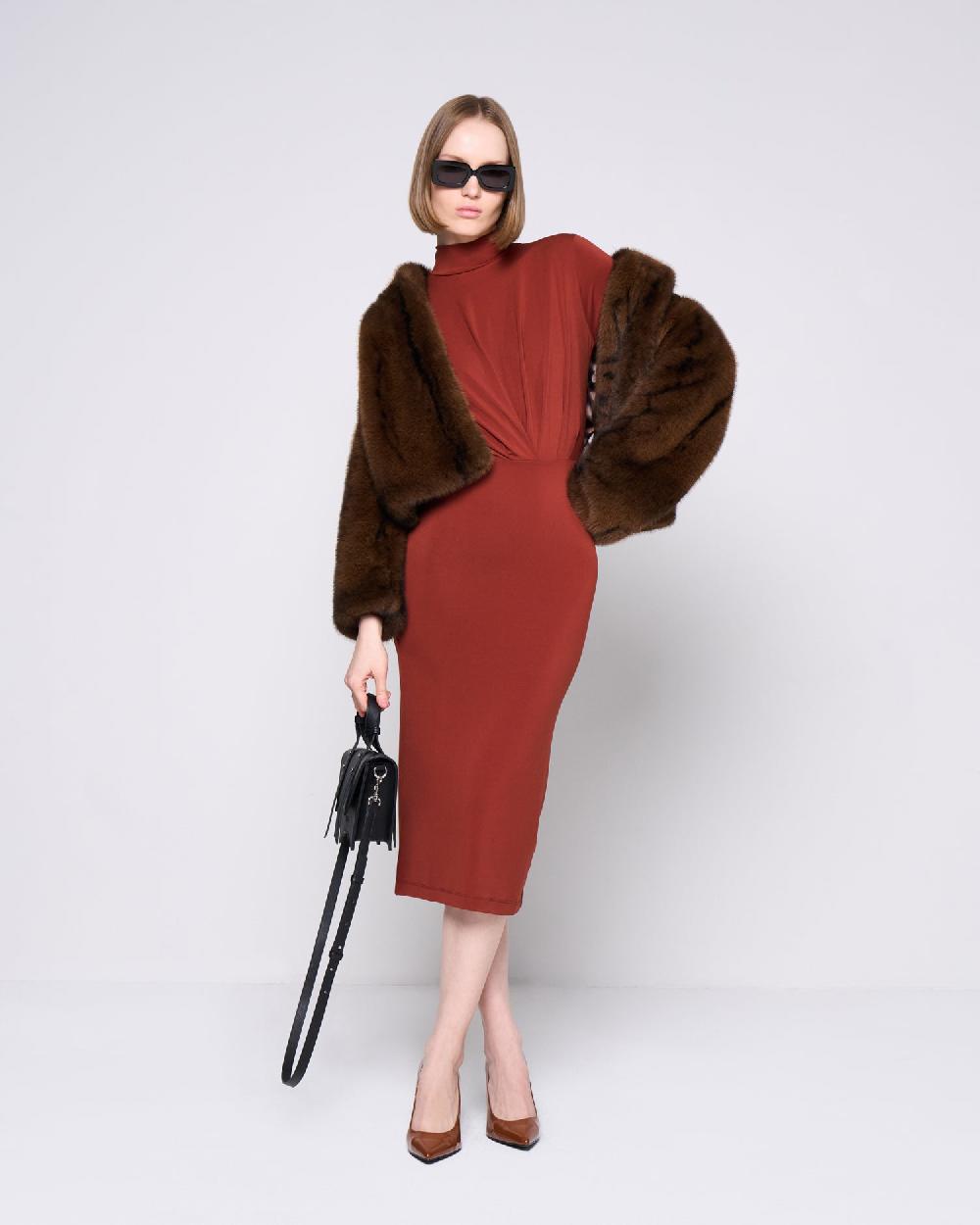 Silvian Heach Abito midi con drappeggio Saldi