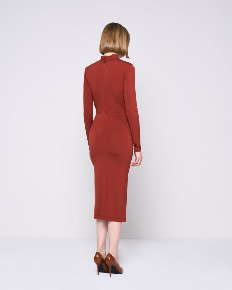 Silvian Heach Abito midi con drappeggio Saldi