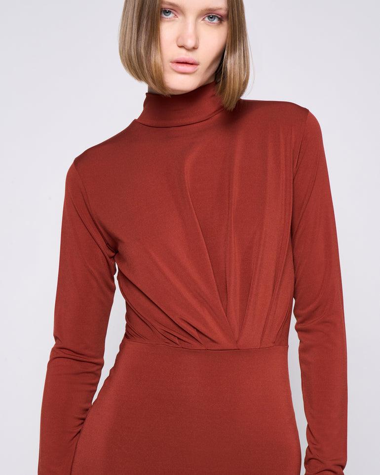 Silvian Heach Abito midi con drappeggio Saldi