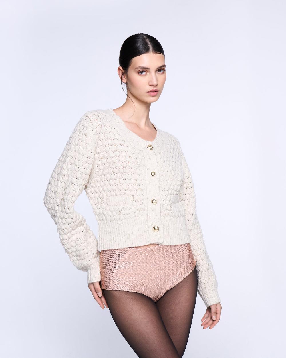Silvian Heach Cardigan crop lavorato a maglia Consegna Veloce