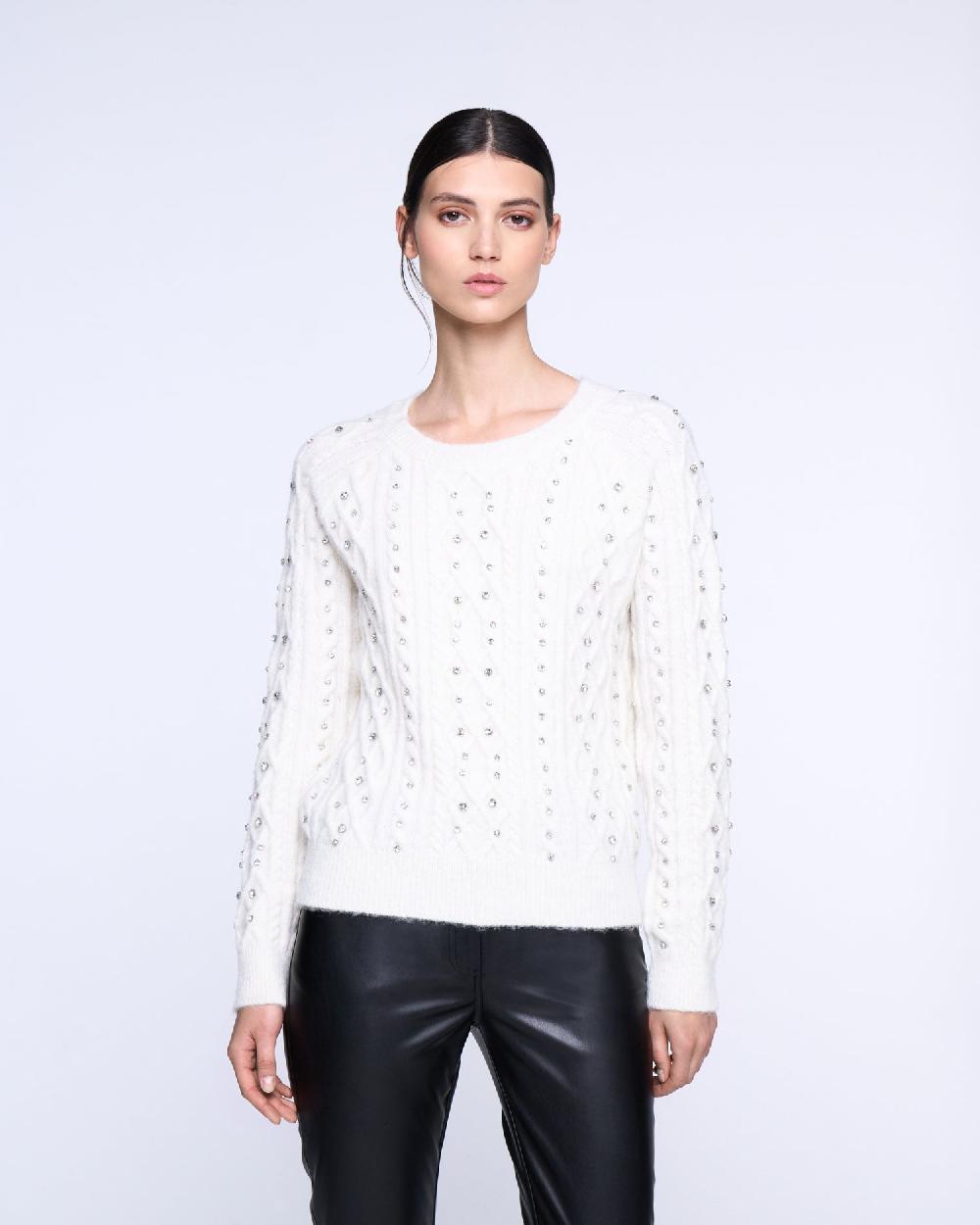 Silvian Heach Maglione con strass Prezzo Ridotto