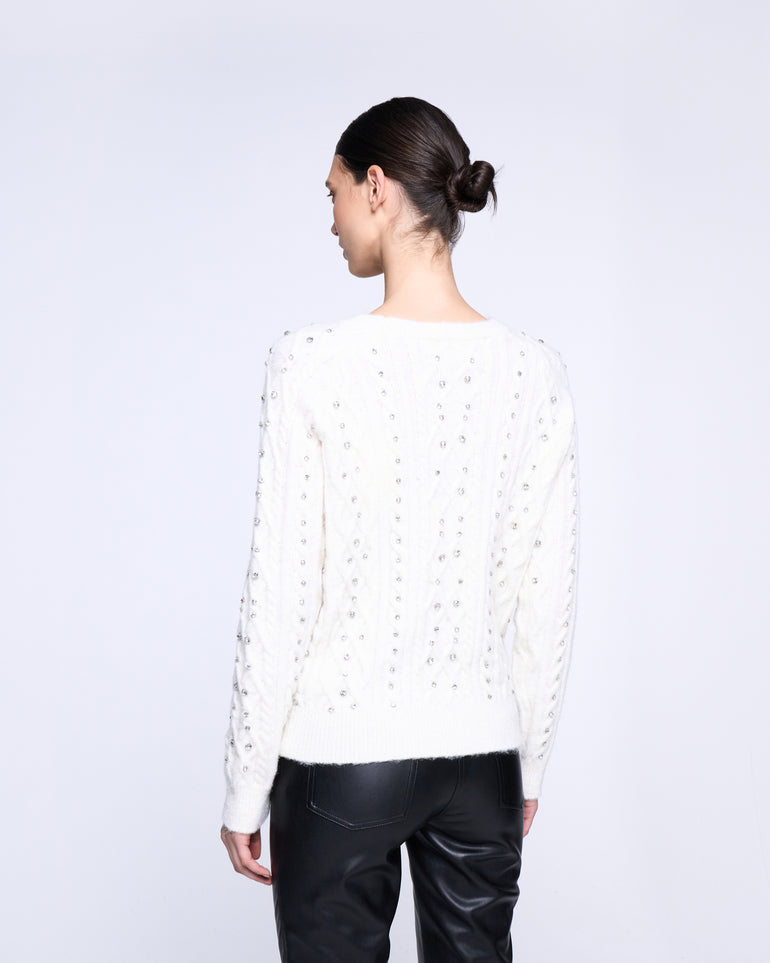 Silvian Heach Maglione con strass Prezzo Ridotto