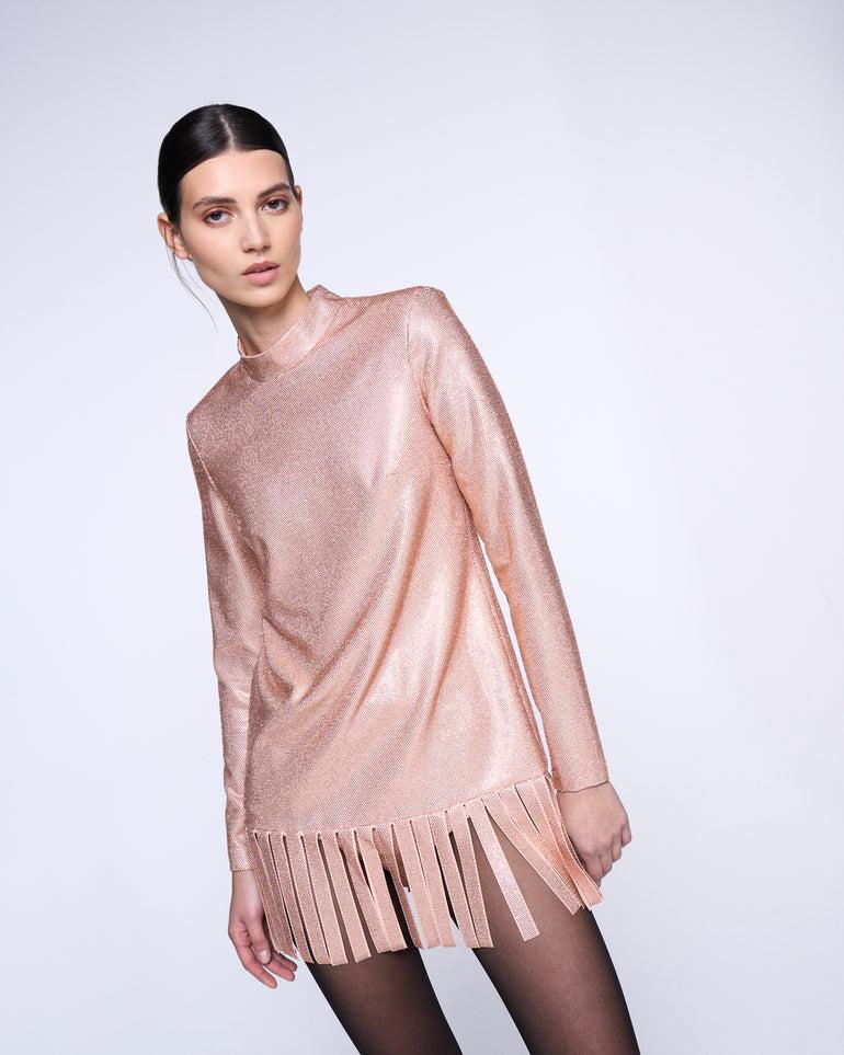 Silvian Heach Abito con frange Sottocosto