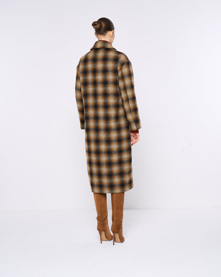 Silvian Heach Cappotto doppiopetto a quadri Offerte speciali