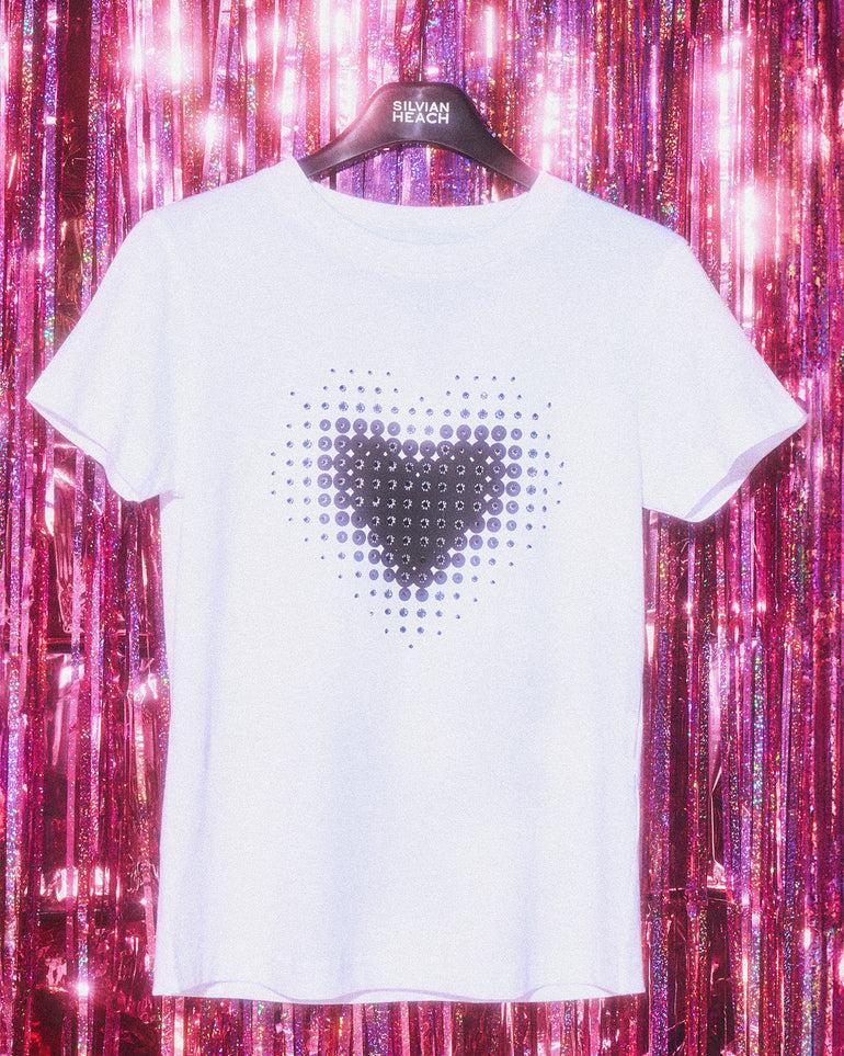 Silvian Heach T-shirt con stampa a cuore Solo un giorno rimasto