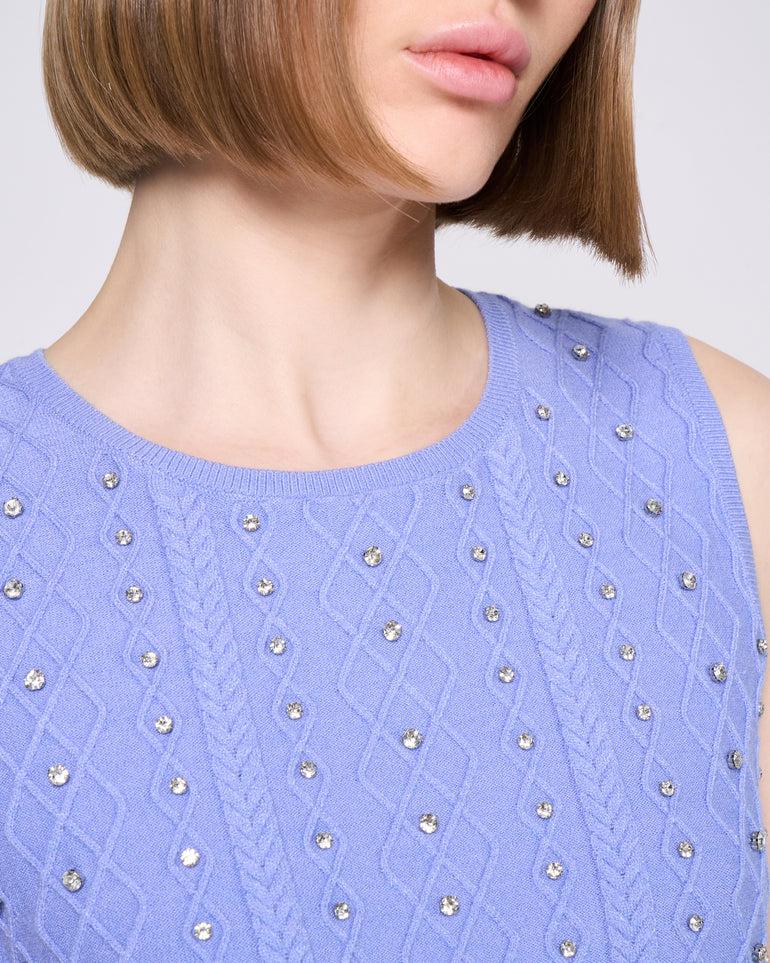 Silvian Heach Canotta con strass Super sconto