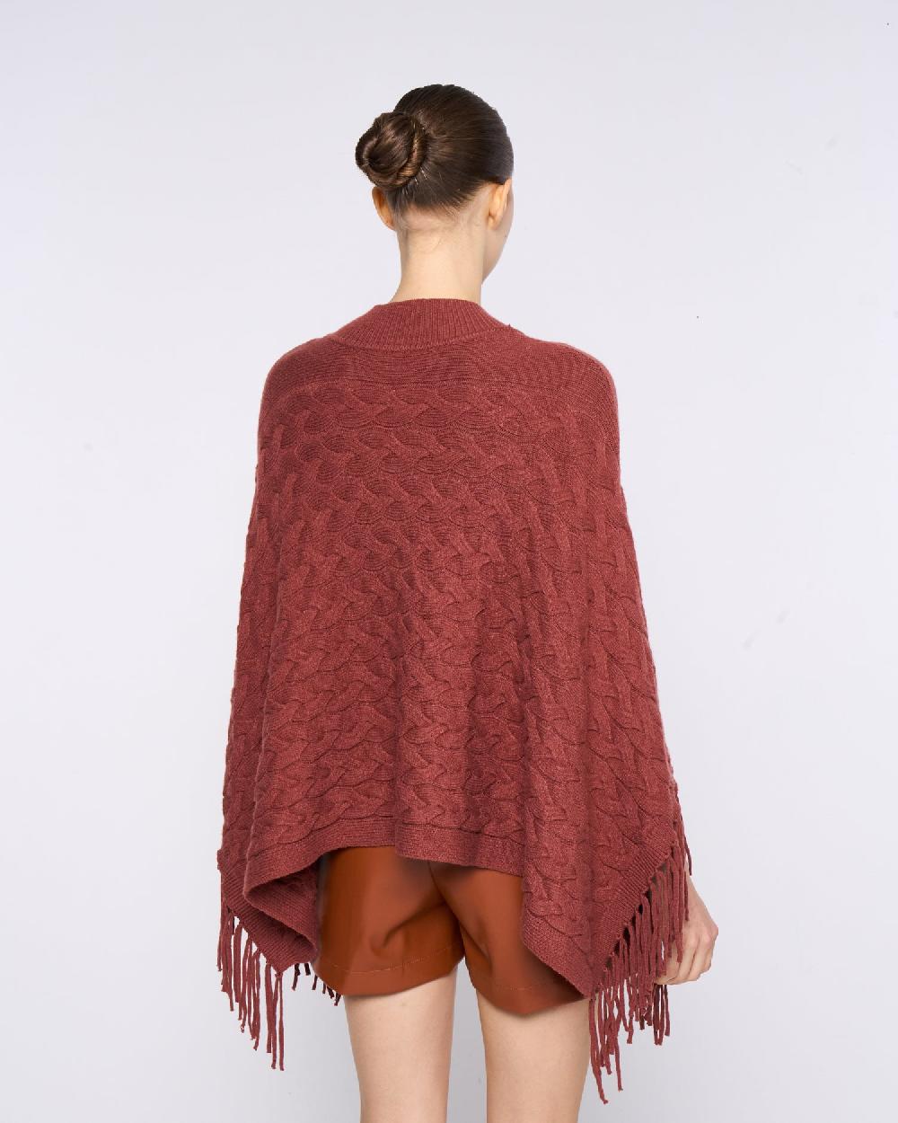 Silvian Heach Poncho in maglia intrecciata Enormi sconti