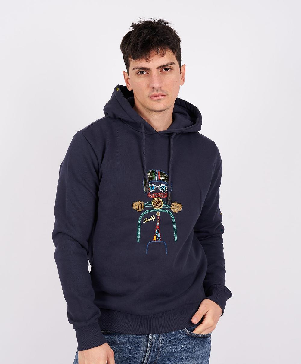 ﻿Shockly FELPA-HAND-VESPA-HOOD Navy