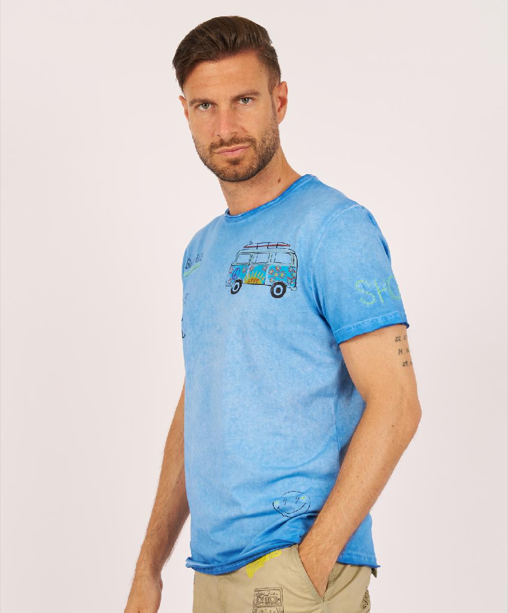 Shockly T-SHIRT-BEACH Blue
