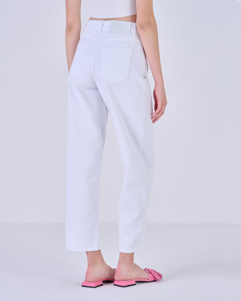 Silvian Heach Jeans con ricami traforati Offerte giornaliere