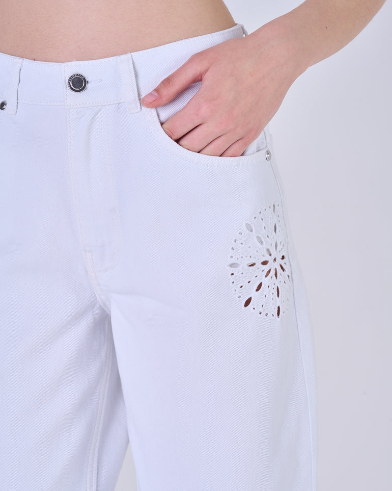 Silvian Heach Jeans con ricami traforati Offerte giornaliere