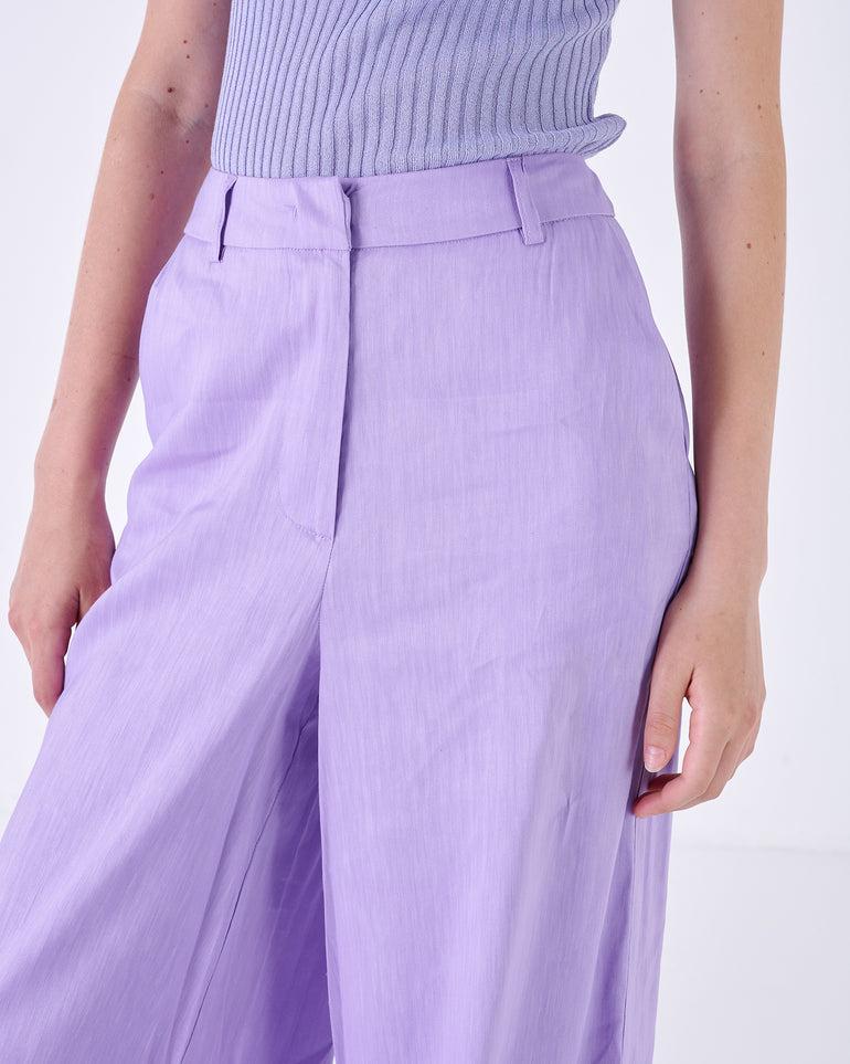 Silvian Heach Pantaloni ampi con cintura e passanti Presa