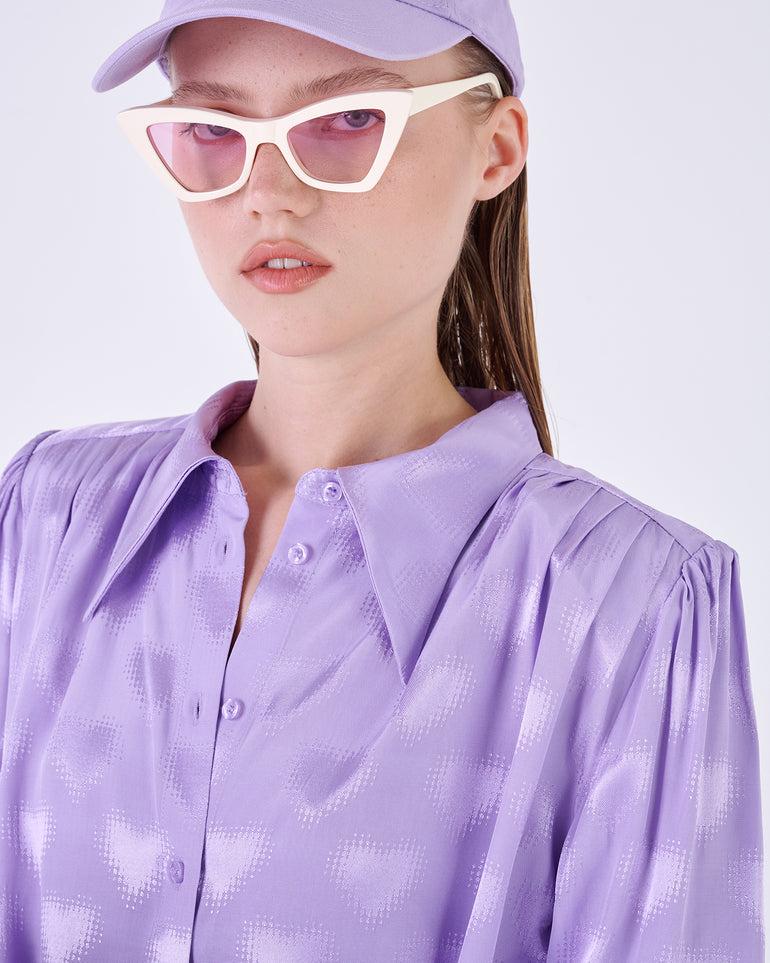 Silvian Heach Blusa con spalline arricciate Sconto