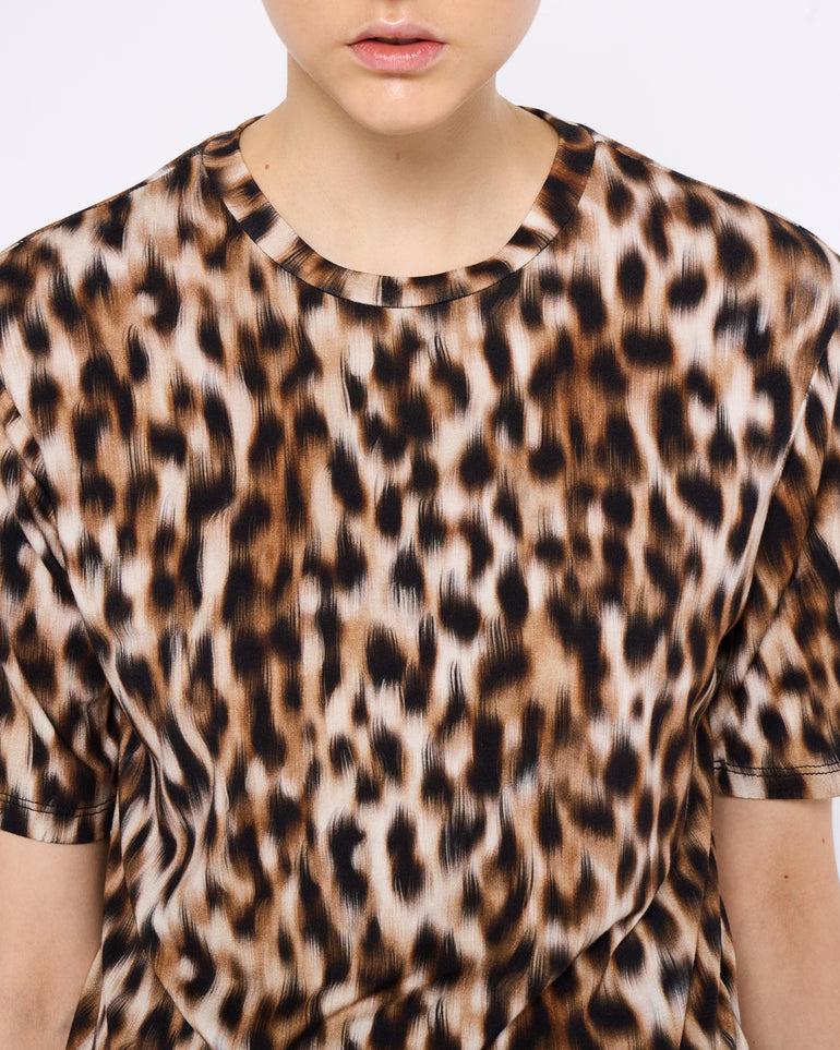 Silvian Heach T-shirt oversize leopardata Sottocosto