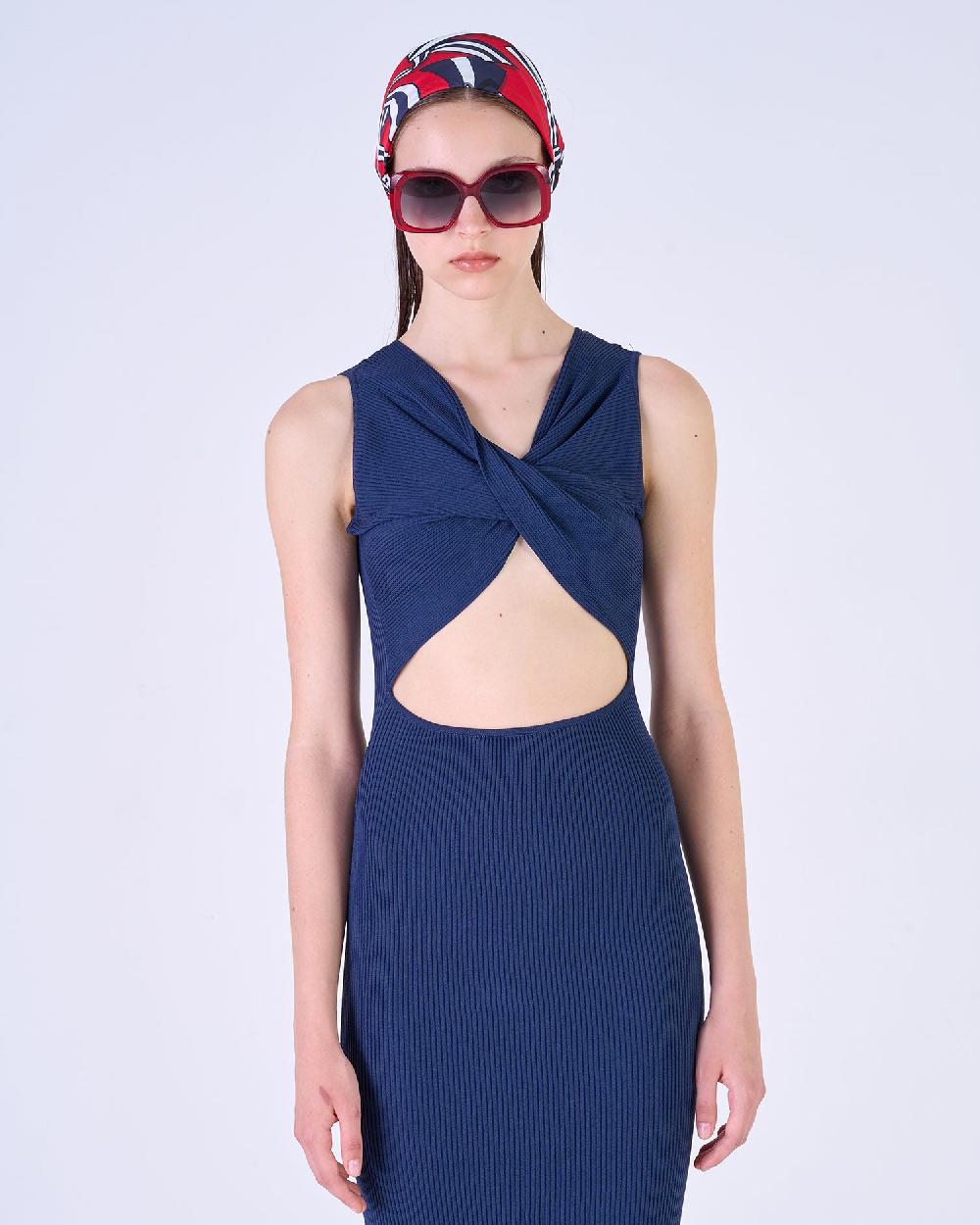 Silvian Heach Abito midi con incrocio Promozione
