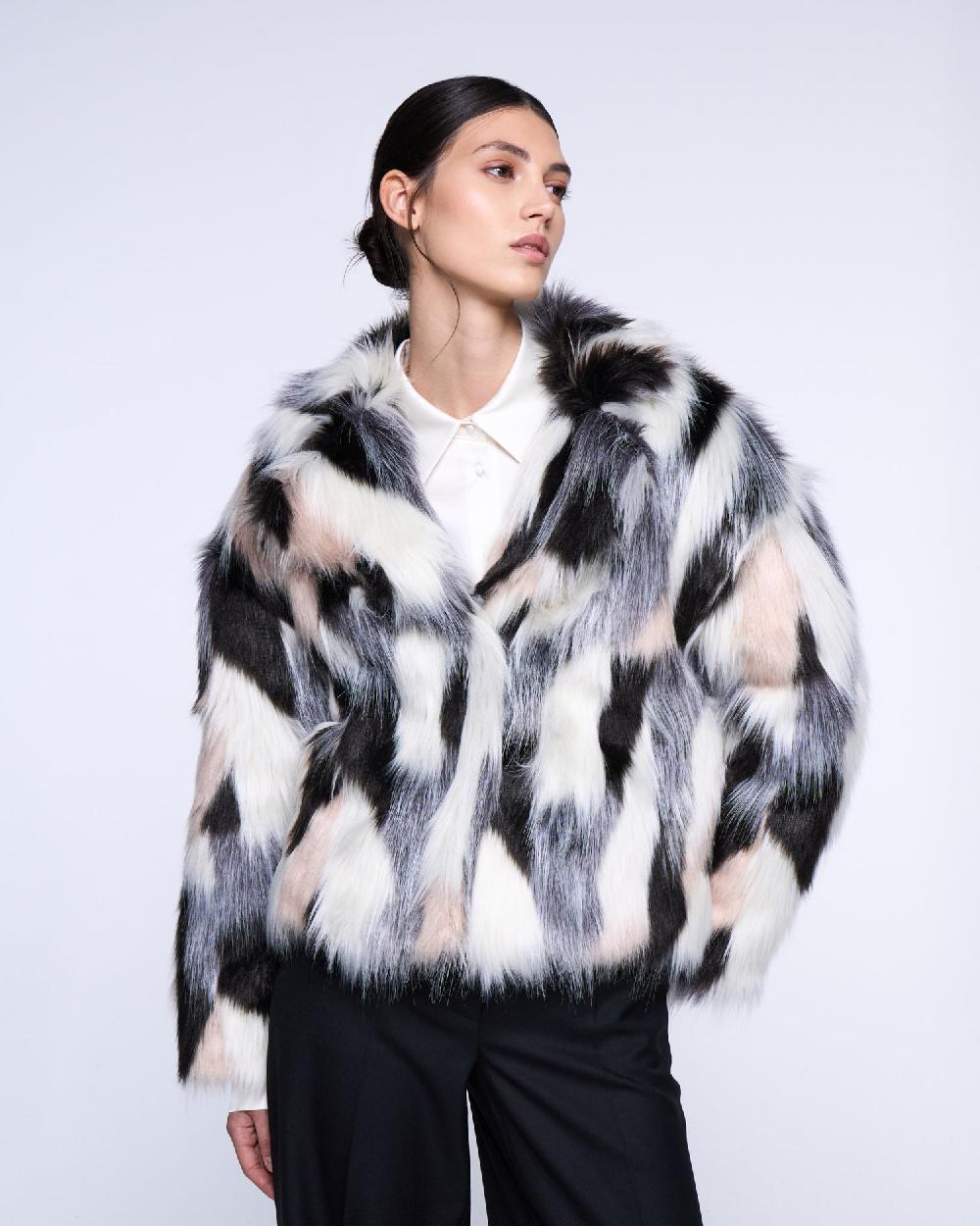 Silvian Heach Pelliccia faux fur multicolor Offerta
