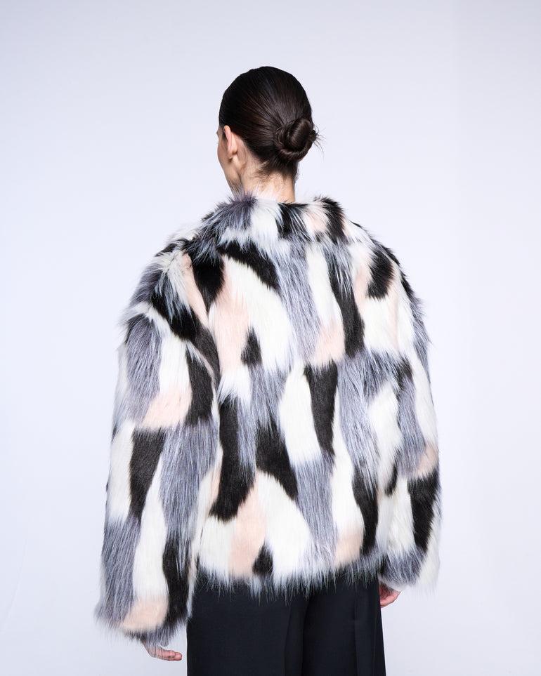 Silvian Heach Pelliccia faux fur multicolor Offerta