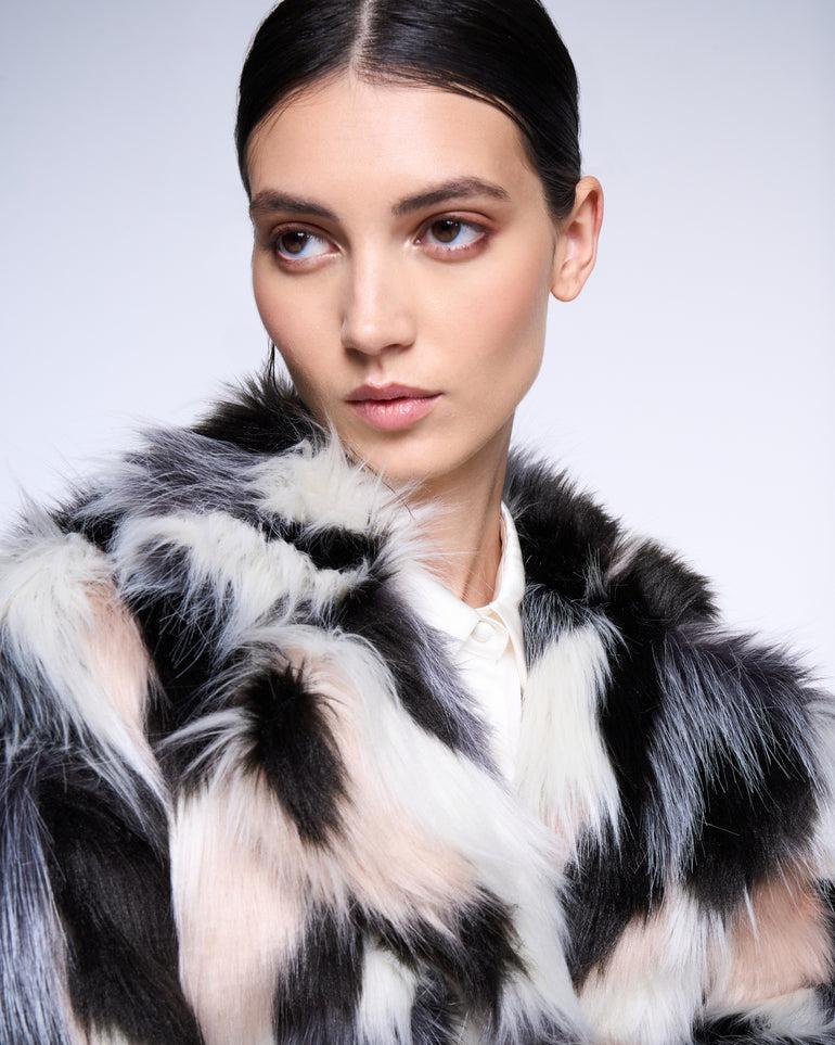 Silvian Heach Pelliccia faux fur multicolor Offerta