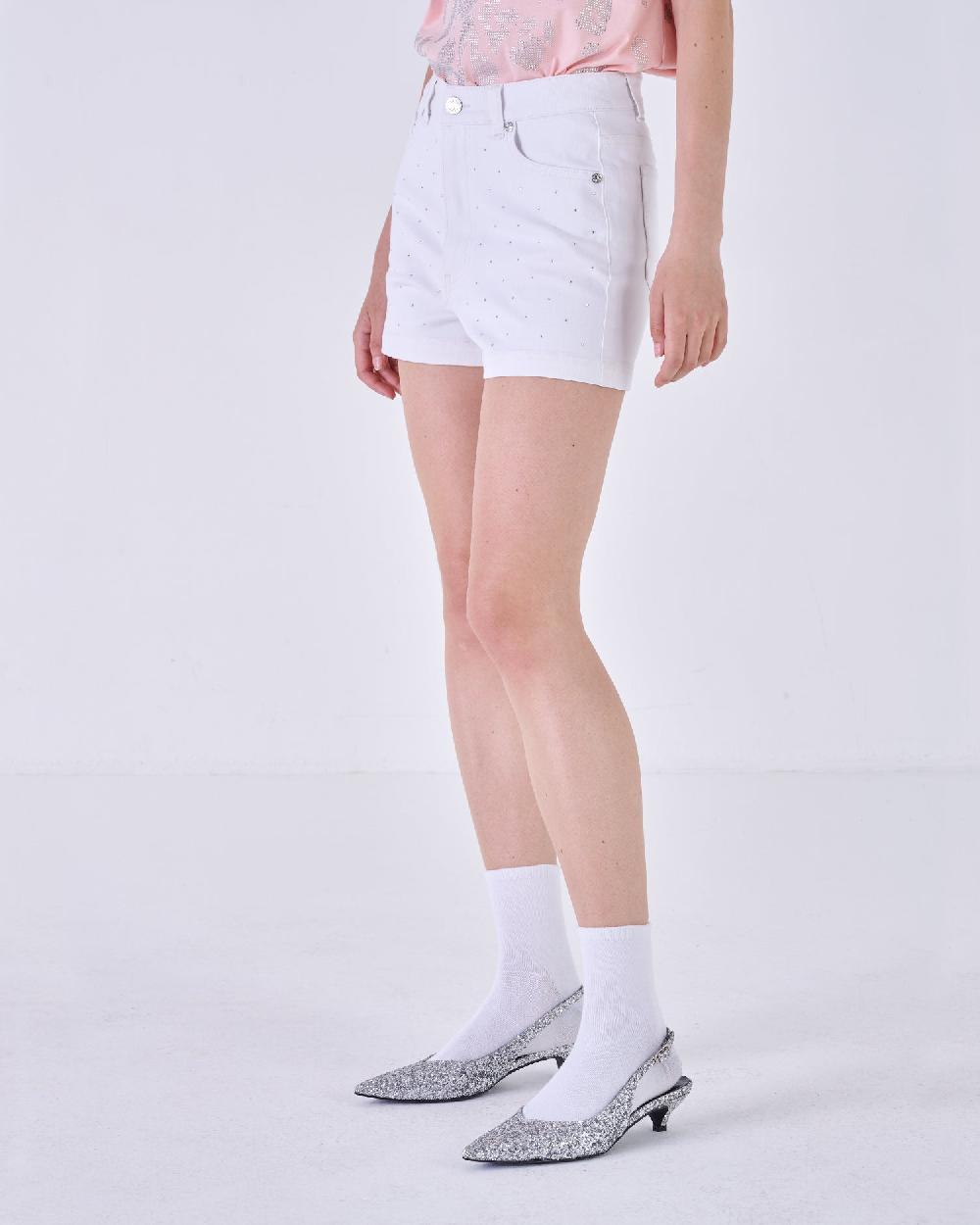 Silvian Heach Shorts con strass Nuova