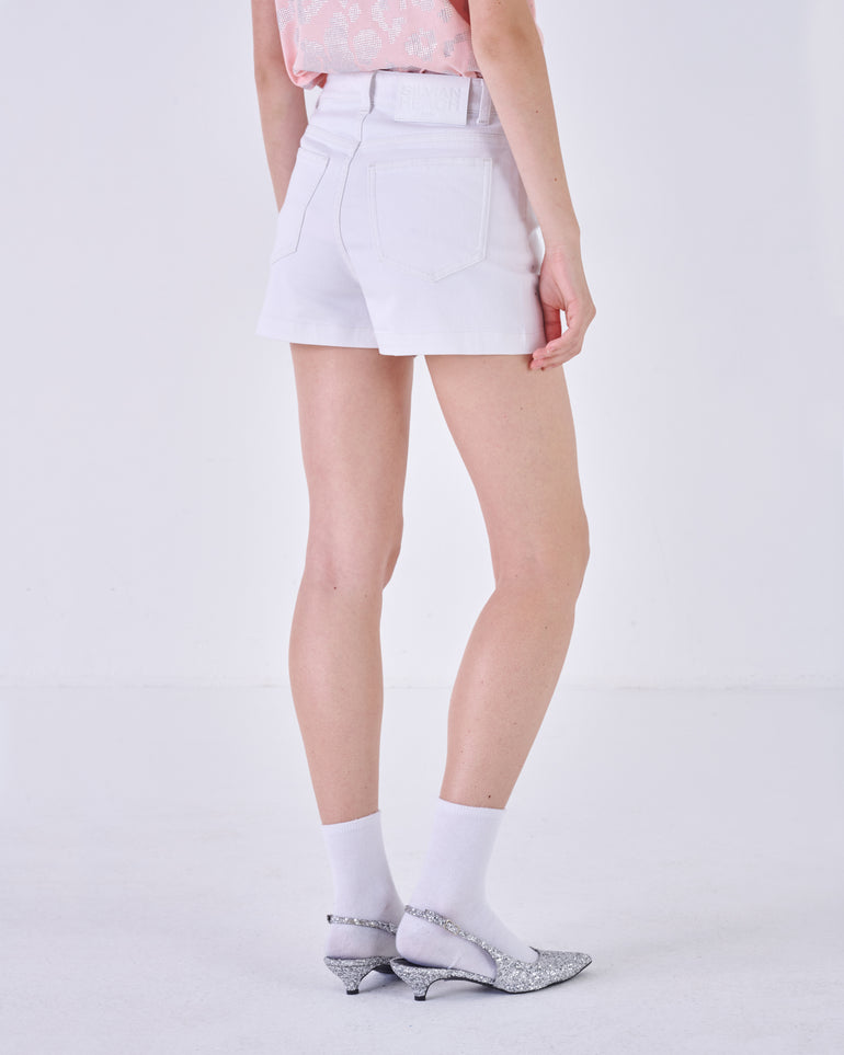Silvian Heach Shorts con strass Nuova