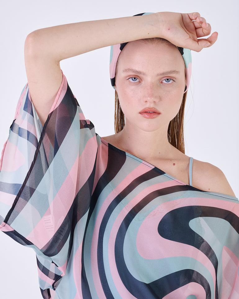 Silvian Heach Blusa semitrasparente multicolor 2025