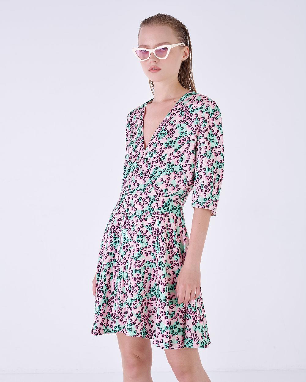 Silvian Heach Abito leopardato Promozione