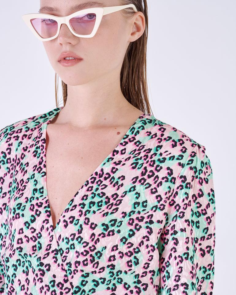 Silvian Heach Abito leopardato Promozione