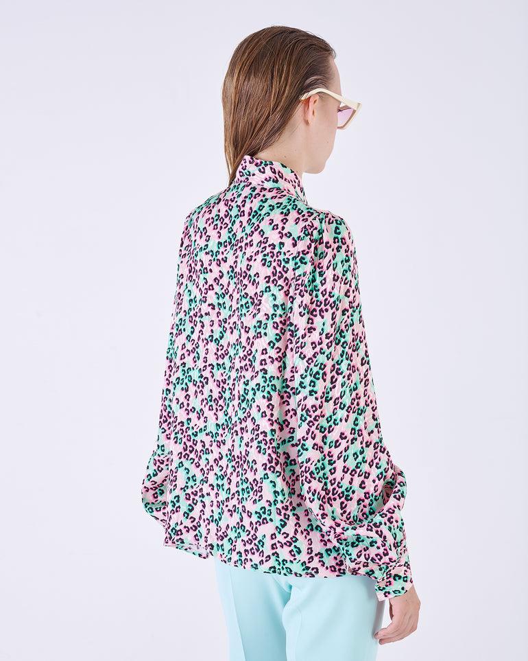 Silvian Heach Blusa leopardata Spedizione Gratuita