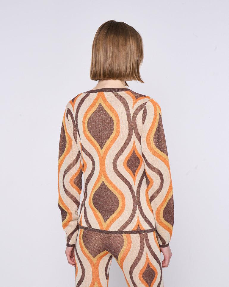 Silvian Heach Maglia a fantasia il lurex Sottocosto