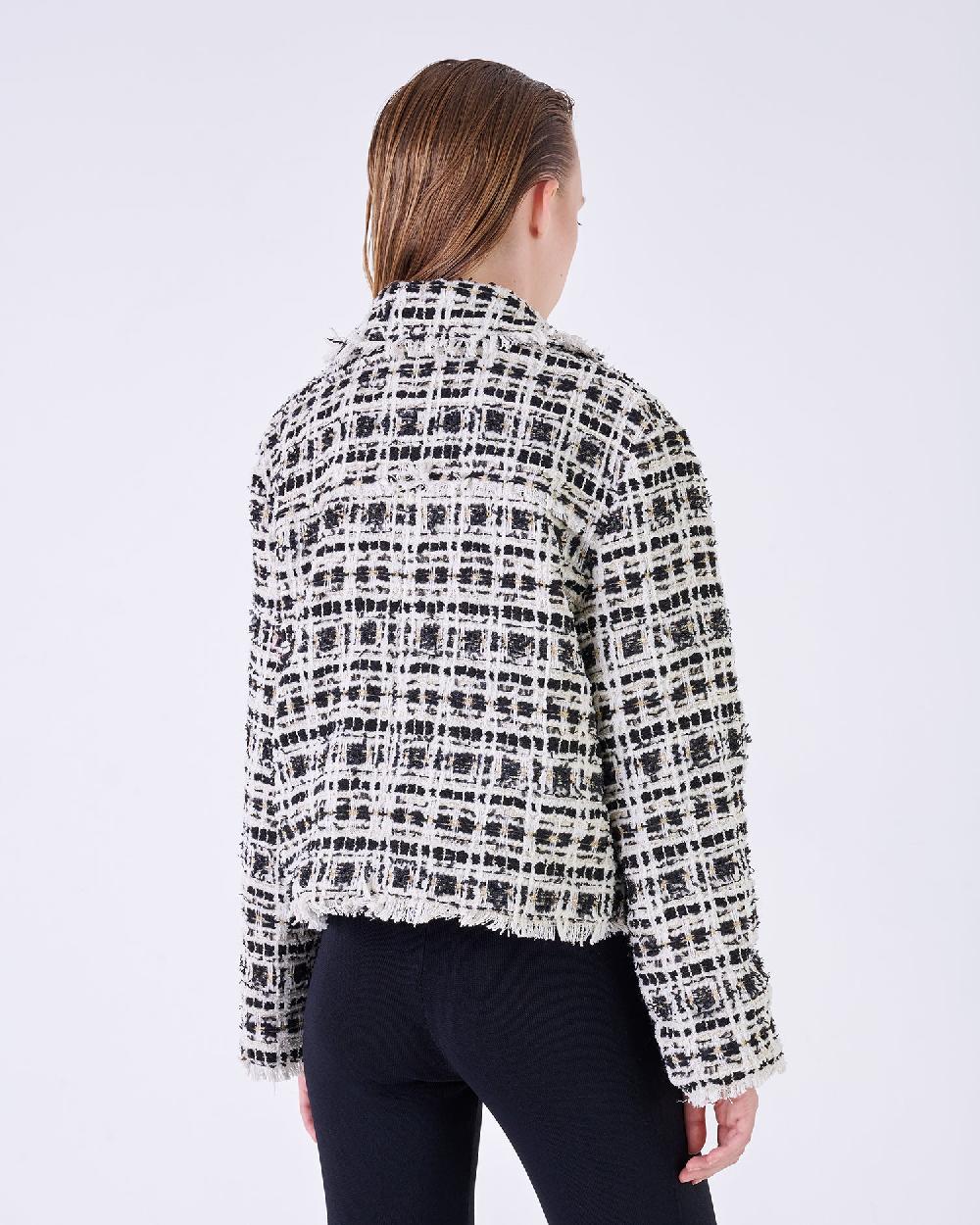 Silvian Heach Giacca in tessuto strutturato con frange Moda