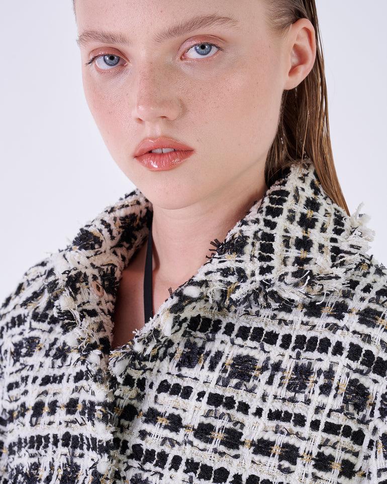 Silvian Heach Giacca in tessuto strutturato con frange Moda