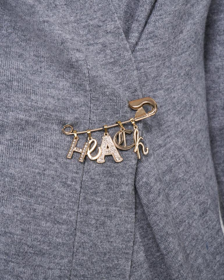 Silvian Heach Cardigan lungo con spilla Italy