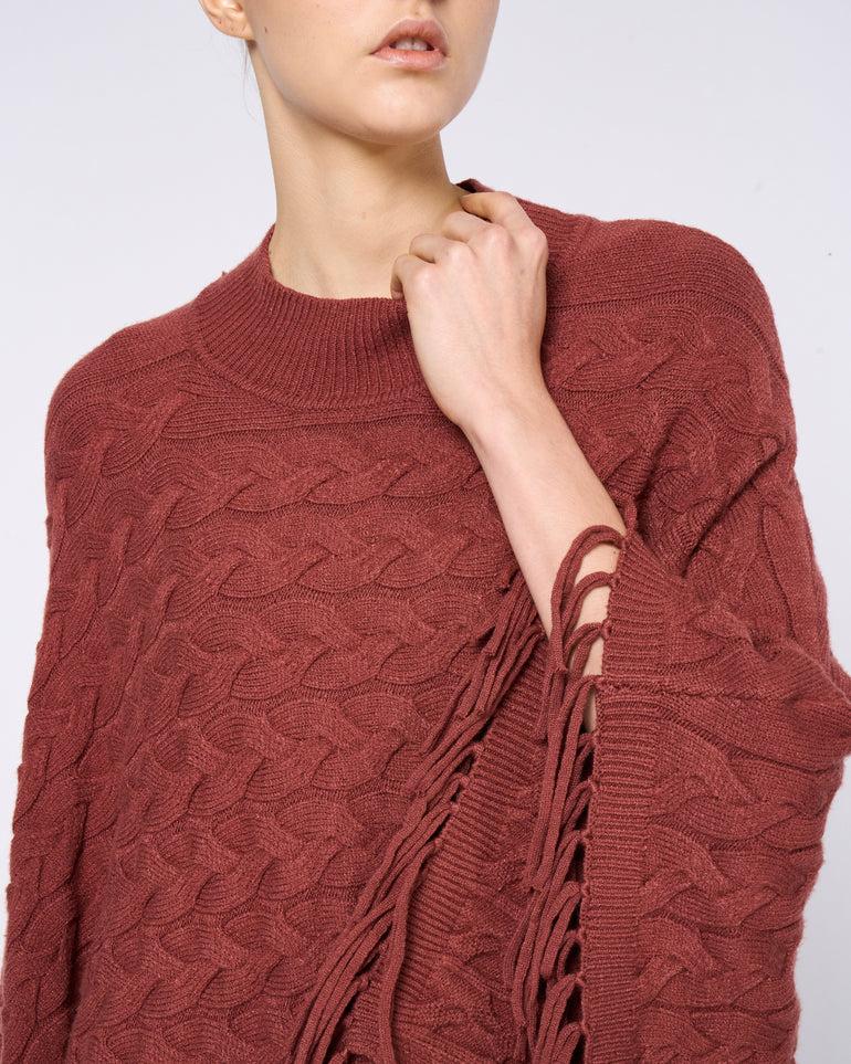 Silvian Heach Poncho in maglia intrecciata Acquista Ora