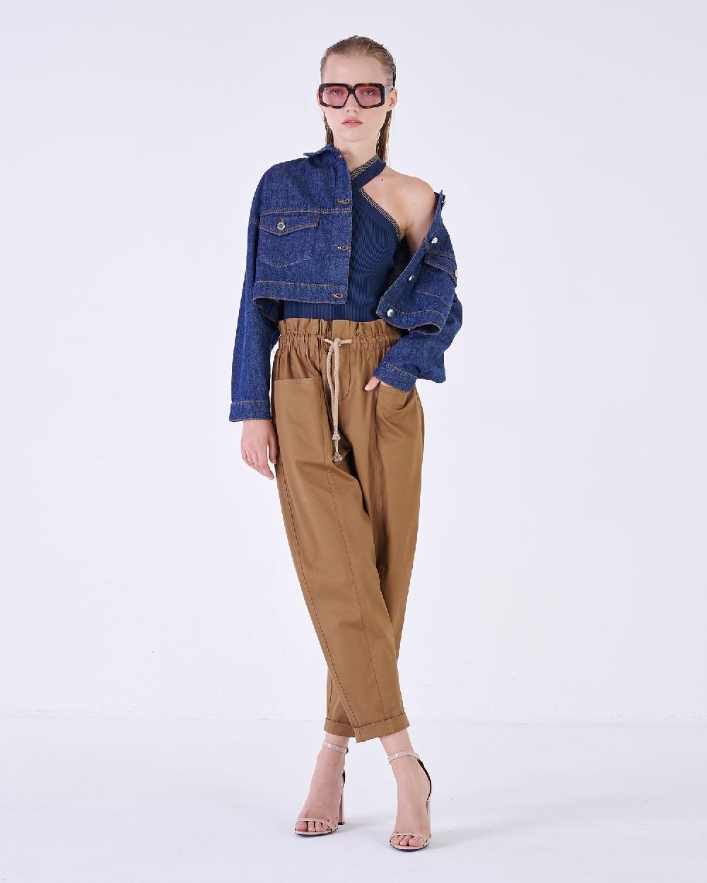 Silvian Heach Giacca cropped in denim 2025