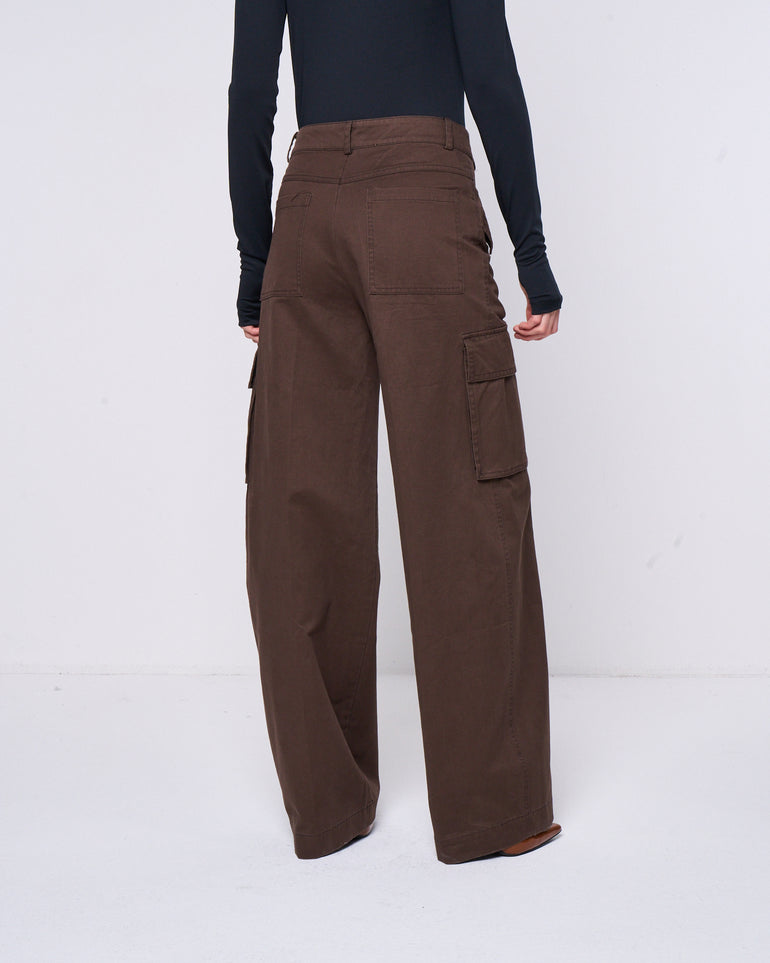 Silvian Heach Pantalone cargo gamba larga Sconto