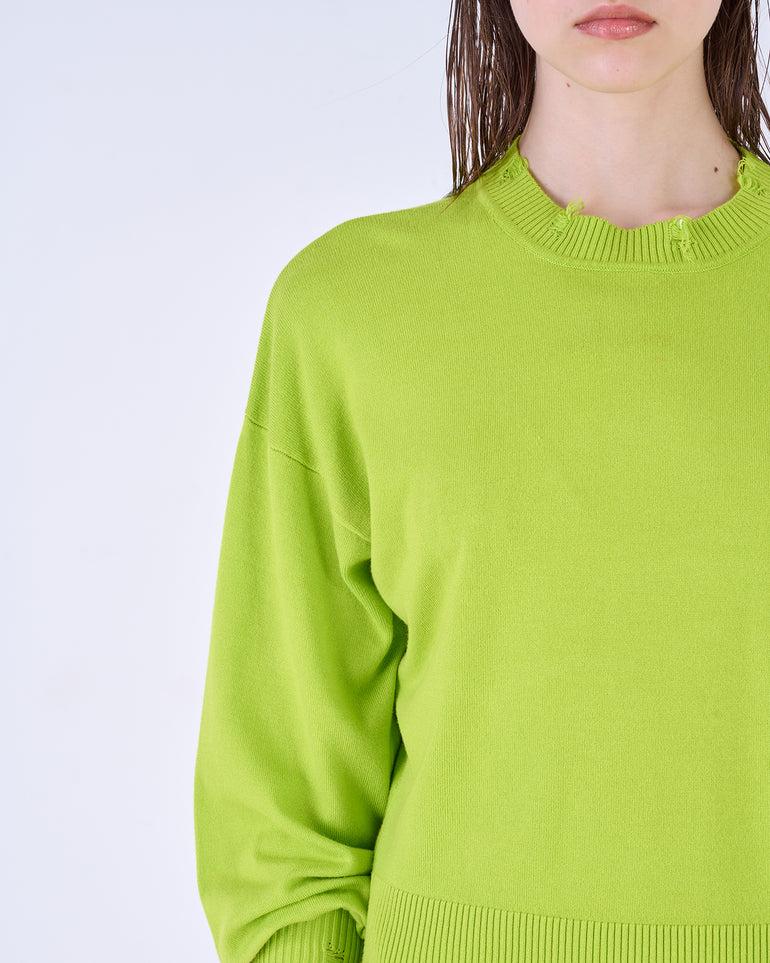 Silvian Heach Maglia con orli sfrangiati Sconto