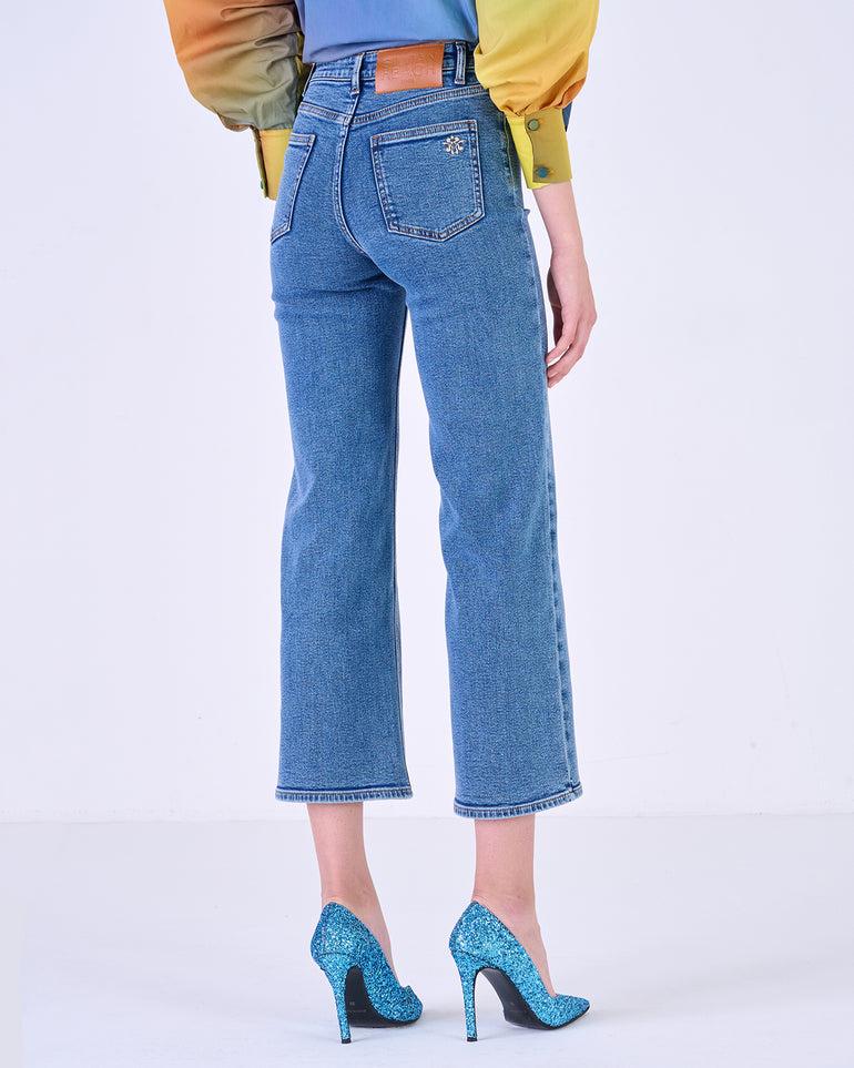 Silvian Heach Jeans cropped Enormi sconti