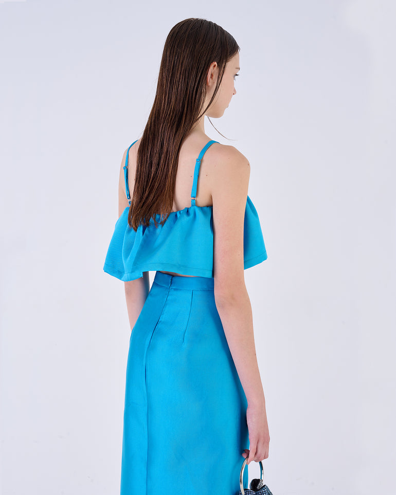 Silvian Heach Top crop con balza 2025