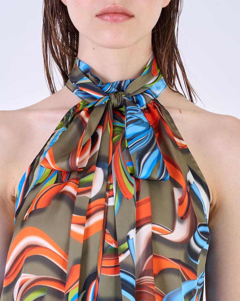 Silvian Heach Top stampato con scollo all'americana Vendita