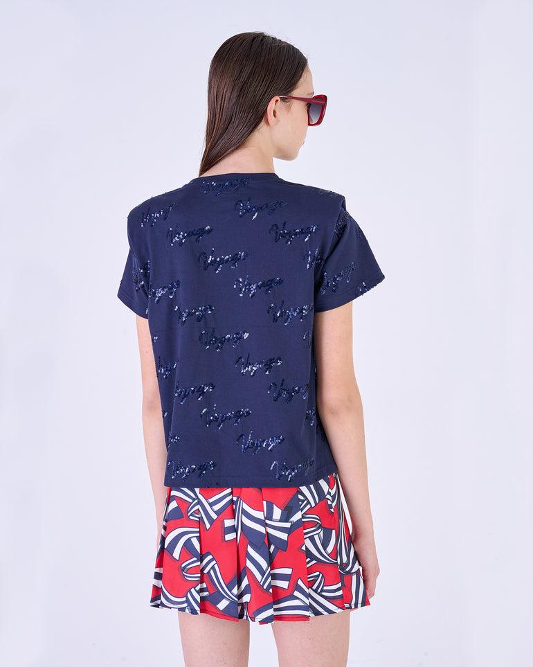 Silvian Heach T-shirt con applicazioni Fino Al -60%