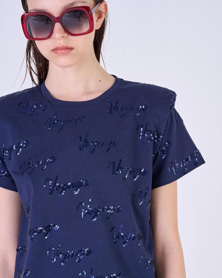 Silvian Heach T-shirt con applicazioni Fino Al -60%
