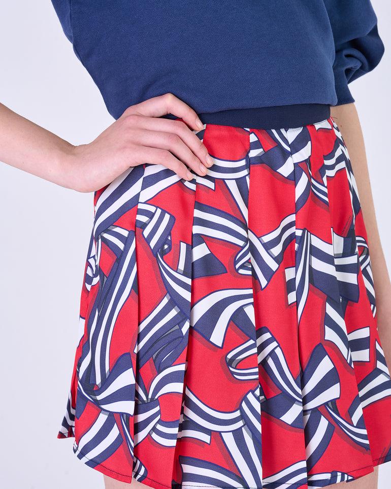 Silvian Heach Minigonna con pieghe a fantasia Shopping Online