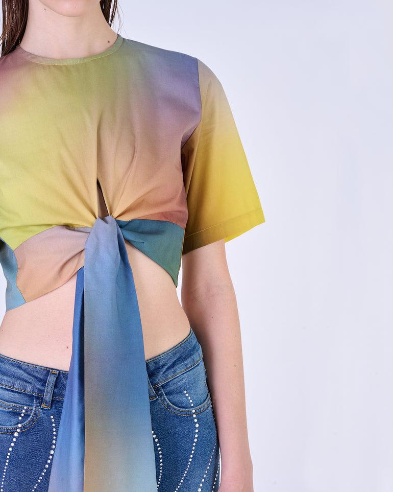 Silvian Heach T-Shirt crop multicolor Affare Del Giorno