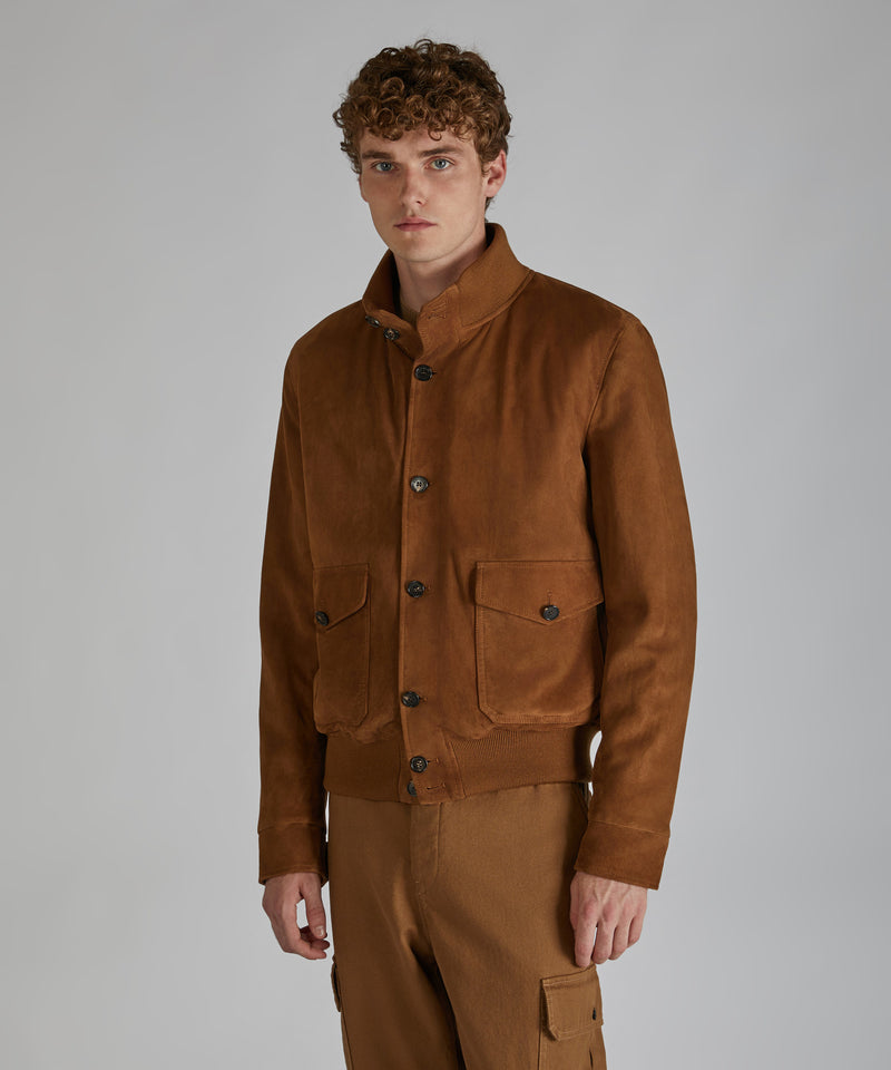 Slowear Bomber in pelle scamosciata I Più Venduti